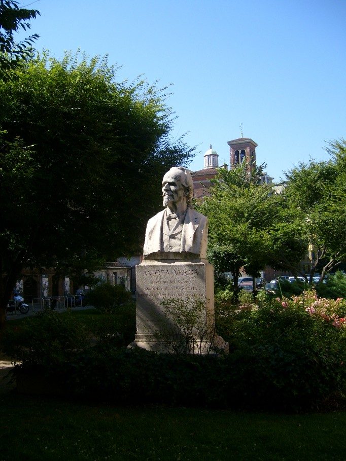Andrea Verga's monument 1, Milan, Italy.JPG